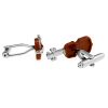 Brown Violin Cufflinks for Men