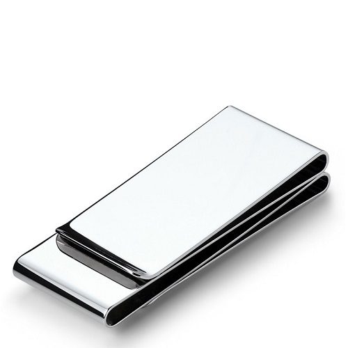 Elegant Plain Stainless Steel Money Clip