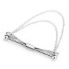 Modern Silver Collar Bar with Chain for Men