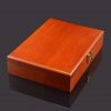 Polished Wooden Cufflink Box - LHS View