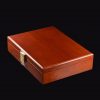 Polished Wooden Cufflink Box - RHS View