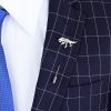 T-Rex Dinosaur Lapel Pin with Suit