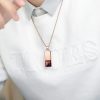 Tiger Eye Tungsten Pendant Necklace - Model Display 1