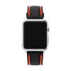 Black Orange Silicone Sports Apple Watch Band Front View
