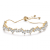 CZ Crystal Chain Link Bracelet - Gold