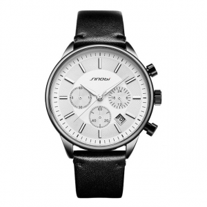 Chronograph Leather Watch
