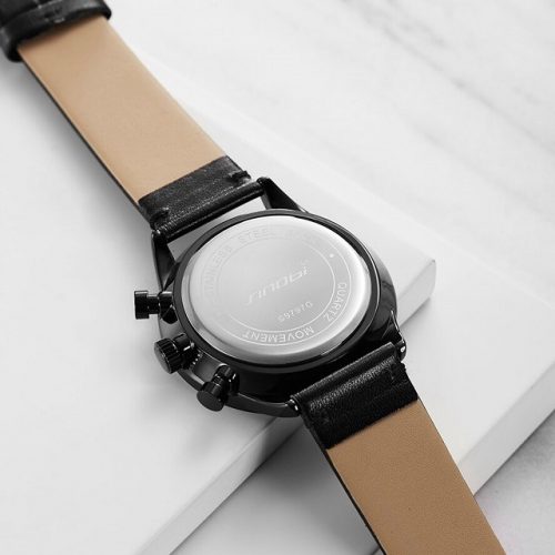 Chronograph Leather Watch - Display 3