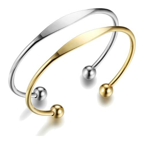 Classic Stainless Steel Open Cuff Bangle