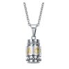 Mantra Pendant Stainless Steel Necklace