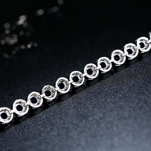Platinum Plated Chain Link Back View
