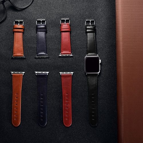 Premium Classic Leather Watch Band - Display 1