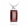 Red Agate Stone Pendant Necklace