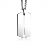 Tungsten Dog Tag Pendant Necklace