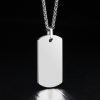Tungsten Dog Tag Pendant Necklace - Display 2
