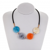 Square Crystal Acrylic Candy Statement Necklace - Display