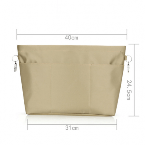 3 External Pocket Insert Handbag Organiser - Heighten Beige