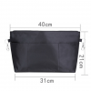 3 External Pocket Insert Handbag Organiser - Medium Black