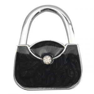 Black Exquisite Pattern Handbag Table Hook
