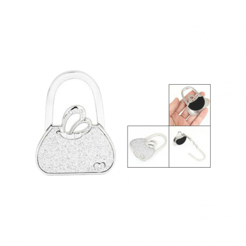 Butterfly Purse Design Handbag Table Hook Front and Back View