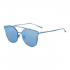 Classic Polycarbonate Cat Eye Sunglasses - Blue Mirror