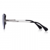 Grey Polycarbonate Funky Rimless Cat Eye Sunglasses - 180 Degree Side View
