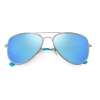 Polarized Classic Aviator Sunglasses - Blue Front View