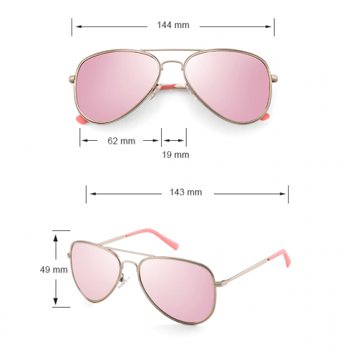 Polarized Classic Aviator Sunglasses - Dimension