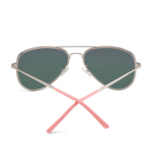 Polarized Classic Aviator Sunglasses - Pink Back View