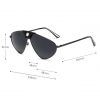 Polarized Oversized Aviator Sunglasses - Dimension