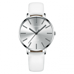 Simple Ultra Thin Round Dial Leather Watch