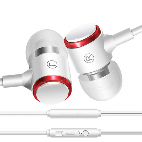 Street Style Wired In Ear Headphones - White