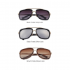 Trendy Double Bridge Polycarbonate Square Sunglasses - All Colours