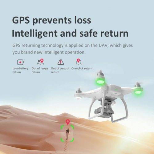 1KM Range GPS WiFi Drone with 4K Video Camera - GPS Return