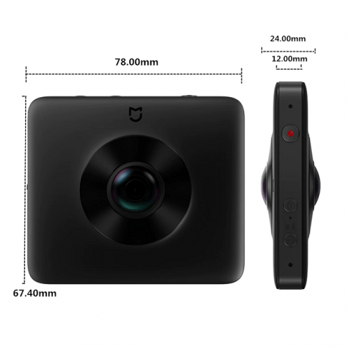 3K 360 Panoramic Video Camera - Dimension