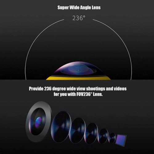 Full HD WiFi 360 Degree Panoramic Camera - Wide Lens