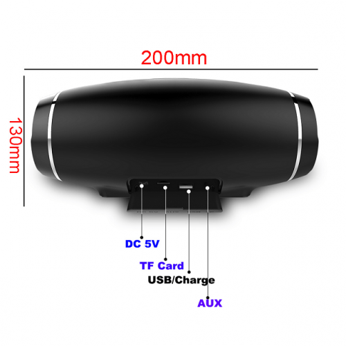 Portable Bluetooth Waterproof Outdoor Speaker - Dimension