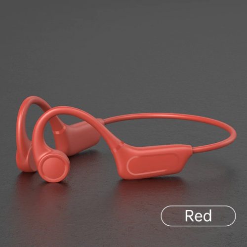 Wireless Sports Bone Conduction Headphones - Red Display