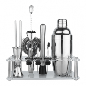 13 Piece Premium Cocktail Making Kit Bar Set with Stand