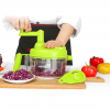 Multifunctional 1.2L Capacity Stainless Steel Blade Hand Turned Vegetable Chopper - Cabbage Demo