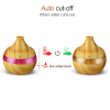 USB Powered LED Ultrasonic Noiseless Wood Essential Oil Diffuser 300ml - Auto Cut Off Function