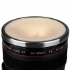 Camera Lens Coffee Mug Stirring Front View