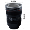 Camera Lens Novelty Black Coffee Mug - Dimension