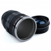 Camera Lens Novelty Black Coffee Mug - Front Side