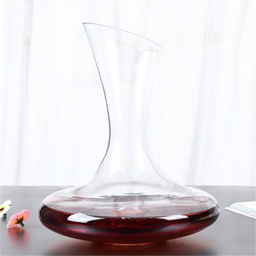 Crystal Wine Glass Decanter - Front View