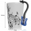 Electric Guitar Novelty Coffee Mug Dimension