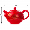 Peony Flower Art Porcelain Teapot - Dimension
