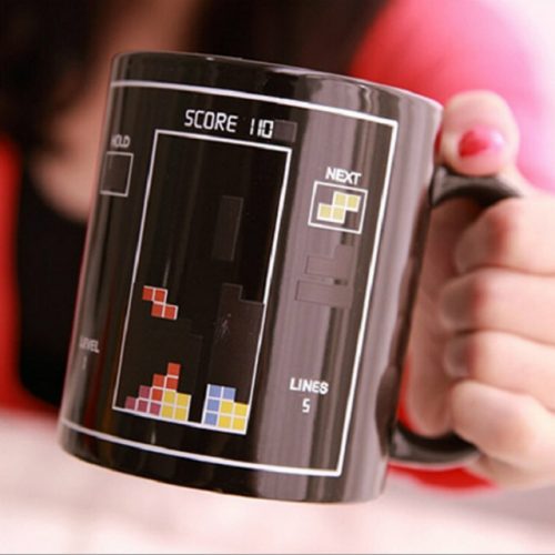 Retro Tetris Coffee Mug - Display