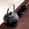 Vintage Japanese Cast Iron Teapot - Display 1