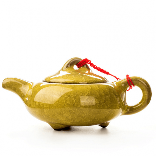 Miniature Crackle Glaze Porcelain Teapot - 150ml