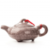Miniature Crackle Glaze Porcelain Teapot 150ml - Ivory White